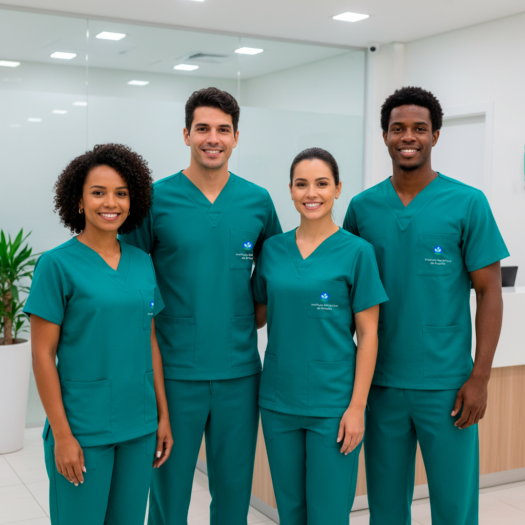 Equipe realizando atendimento de fisioterapia domiciliar