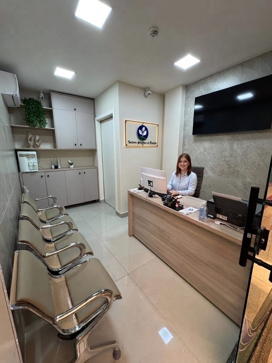 Recepção e sala de espera